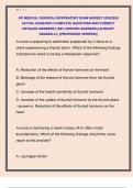 ATI MEDICAL SURGICAL RESPIRATORY EXAM NEWEST 2025&sol;2026  ACTUAL EXAM WITH COMPLETE QUESTIONS AND CORRECT  DETAILED ANSWERS &lpar;100&percnt; VERIFIED ANSWERS&rpar; &vert;ALREADY  GRADED A&plus;&vert; &vert;&vert;PROFESSOR VERIFIED&vert;&vert;