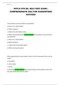 PHTLS 9TH ED&period; SELF-TEST EXAM &vert; COMPREHENSIVE Q&A FOR GUARANTEED SUCCESS