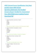AFQT &lpar;Armed Forces Qualification Test&rpar; Real practice Exam With Actual Questions&comma;Rationales And Verified Answers&sol;Expert Verified For Guaranteed Pass 2025&sol;2026&sol;Latest Update&sol;Instant Download Pdf