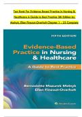 Test Bank For Evidence-Based Practice in Nursing &  Healthcare A Guide to Best Practice 5th Edition by  Melnyk&comma; Ellen Fineout-Overholt Chapter 1 - 23 Complete