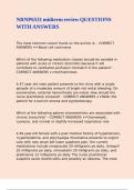NRNP6531 midterm review QUESTIONS WITH ANSWERS