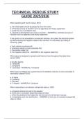 TECHNICAL RESCUE  WRITTEN EXAM PREP  2025&sol;2026 