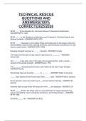 TECHNICAL RESCUE  QUESTIONS AND  ANSWERS&lpar;100&percnt;  CORRECT&rpar;2025&sol;2026 