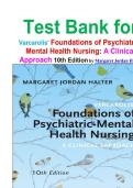 Test Bank Varcarolis' Foundations of Psychiatric-Mental Health Nursing&colon; A Clinical Approach&comma; 10th Edition&period; By Margaret Jordan Halter &ndash; Comprehensive Psychiatric Nursing NCLEX&reg; Practice Resource&sol; Latest 2026 edition