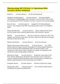 Pharmacology NU 578 Unit 1-2&colon; Questions With Accurate Answer Solutions