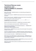 Technical Rescue Exam Questions and &lpar;100&percnt; Correct&rpar; Answers 2025&sol;2026