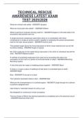 Package deal for Technical rescue TECHNICAL RESCUE QUESTIONS AND ANSWERS&lpar;100&percnt; CORRECT&rpar;2025&sol;2026