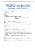 CCRP SOCRA Practice Exam Verified Questions And Correct Answers 2025-2026 Latest Already Graded A&plus;