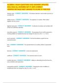 ALGEBRA 1 EXAM QUESTIONS AND ANSWERS UPDATED 2025&sol;2026 ALL ANSWERS GET IT 100&percnt; CORRECT VERIFIED&sol;DETAILED BEST GRADED TO SCORE A&plus; FOR PASS