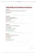 Flight Medic Exam Questions and Answers