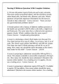 Nursing II Midterm Questions With Complete Solutions