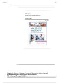 Test Bank - Massage Therapy-Principles and Practice&comma; 7th Edition &lpar;Salvo&comma; 2023&rpar;&comma; Chapter 1-30 &vert; All Chapters