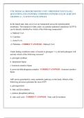 UNE MEDICAL BIOCHEMISTRY UNIT 3 MIDTERM TEST EXAM &vert;  QUESTIONS AND ANSWERS &vert; VERIFIED ANSWERS &vert; EXAM ALREADY  GRADED A&plus; &vert; LATEST EXAM UPDATE 