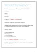 UNE BIOCHEM UNIT 4 &vert; MULTIPLE CHOICE QUESTIONS AND ANSWERS &vert;  VERIFIED ANSWERS &lpar;100&percnt; CORRECT&rpar; &vert; LATEST EXAM UPDATE 