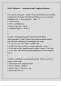N2261 Midterm 1 Questions With Complete Solutions