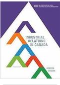Test Bank for Industrial Relations in Canada by Hebdon Robert&comma; Brown Travor