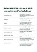 Galen NSG 3100 - Exam 4 With conmplete verified solutions&period;
