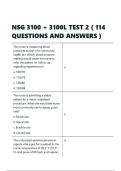 NSG 3100 &plus; 3100L TEST 2 &lpar; 114 QUESTIONS AND ANSWERS &rpar;&period;