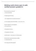 Welding multi-choice quiz &num;1 with verified answers graded A&plus;