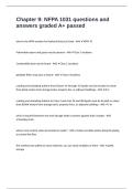 Chapter 9&colon; NFPA 1031 questions and answers graded A&plus; passed 