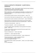 ACOLS LYMPHATIC DRAINAGE 1 QUESTIONS & ANSWERS
