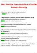 TNCC Practice Latest 2025 Actual Questions and Verified Answers &lpar;2025 &sol; 2026&rpar; A&plus; Grade 100&percnt; Guarantee Verified by Experts