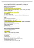 ACOLS MLD TRAINING QUESTIONS & ANSWERS