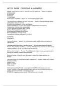 HP 101 EXAM 1 QUESTINS & ANSWERS