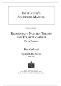 Elementary Number Theory &ndash; Solutions Manual &lpar;Goddard & Rosen&comma; 5th Ed&period;&rpar; &vert; Complete Worked Solutions