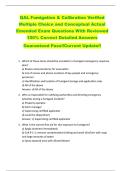 QAL Fumigation & Calibration Verified  Multiple Choice and Conceptual Actual  Emended Exam Questions With Reviewed  100&percnt; Correct Detailed Answers  Guaranteed Pass&excl;&excl;Current Update&excl;&excl;