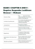 EXAM 3 CHAPTER 8 AND 9 - Requires Respondus LockDown Browser &plus; Webcam