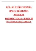 Relias Dysrhythmia Exam B &lpar;Complete 60 questions&rpar; Relias Dysrhythmia Advanced with Measurements B Exam Latest 2026 Actual Questions and Verified Answers &lpar;Latest 2026 &sol; 2027 Update&rpar; A&plus; Grade 100&percnt; Guarantee Verified by Experts