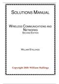 Wireless Communications and Networks &ndash; Solutions Manual &lpar;William Stallings&rpar; &vert; Complete Worked Solutions