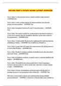  CIS 486 TEST 4 STUDY GUIDE LATEST UPDATED