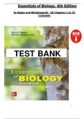 Essentials of Biology 6th Edition by Mader &ndash; Complete Test Bank &lpar;Chapters 1&ndash;32&rpar;