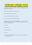 CIS 486 Chapter 2 UPDATED   ACTUAL  Exam Questions and CORRECT Answers 