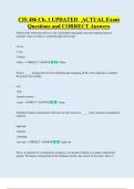 CIS 486   Bundled Exam Questions WITH  CORRECT Answers