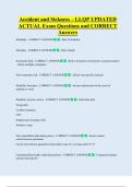 Accident and Sickness &ndash; LLQP UPDATED    ACTUAL Exam Questions and CORRECT  Answers