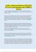 LLQP- Accident and Sickness UPDATED    ACTUAL Exam Questions and CORRECT  Answers 