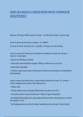 NUR 452 EXAM 2 QUESTIONS WITH COMPLETE SOLUTIONS&excl;&excl;