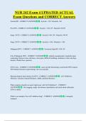 NUR 242 Exam 4 UPDATED ACTUAL  Exam Questions and CORRECT Answers 