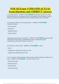 NUR 242 Exam 3 UPDATED ACTUAL  Exam Questions and CORRECT Answers 