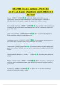 DEOMI Exam 2 sexism UPDATED   ACTUAL Exam Questions and CORRECT  Answers 