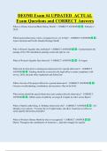 DEOMI    Bundled Exam Questions WITH  CORRECT Answers