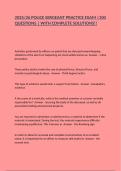 2025&sol;26 POLICE SERGEANT PRACTICE EXAM &vert;100 QUESTIONS &vert; WITH COMPLETE SOLUTIONS&excl;&excl;