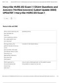 Maryville NURS 612 Exam 1 &vert; EXAM Questions and Answers &lpar;Verified Answers&rpar; &lpar;Latest Update 2025&rpar; UPDATE&excl;&excl; &vert; Maryville NURS 612 Exam 1