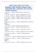 CCRP Socra Exam Cert Exam  Questions With Verified Answers Exam 2025-2026 With  Questions And Correct Verified Answers&sol;