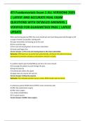 ATI Fundamentals Exam 1 ALL VERSIONS 2025  &vert; LATEST AND ACCURATE REAL EXAM  QUESTIONS WITH DETAILED ANSWERS &vert;  VERIFIED FOR GUARANTEED PASS &vert; LATEST  UPDATE 