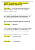 GMAT Combinations and Permutations Exam Questions And Answers&period;docx