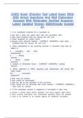 CADC Exam &lpar;Practice Test Latest Exam 2025-2026 Actual Questions And Well Elaborated Answers With Rationales &lpar;Verified Answers&rpar; Latest Updated Version 2025&vert;Already Graded A&plus;